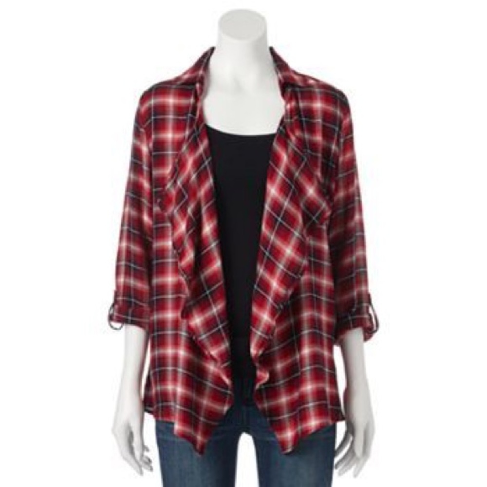 Plaid Cardigan (EUC)